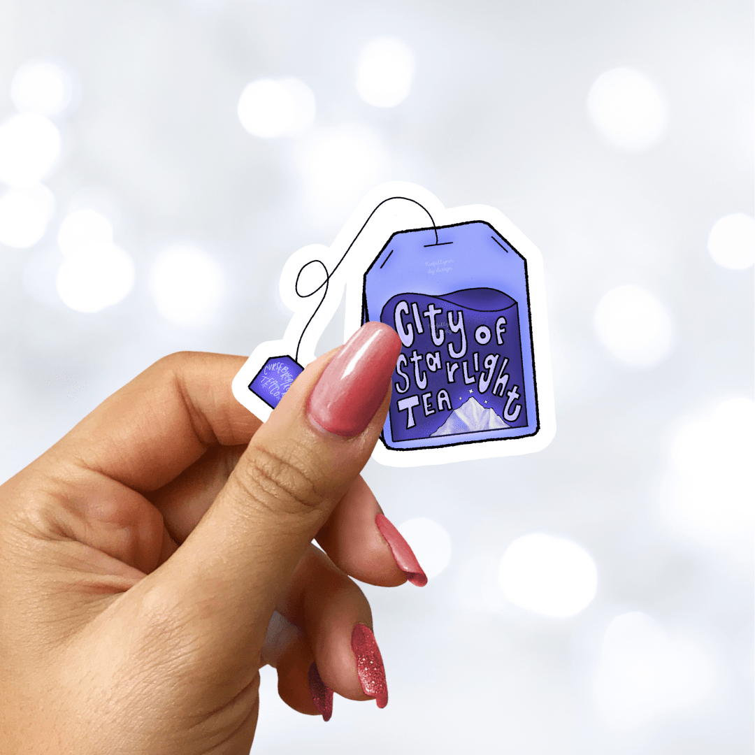 City if Starlight Tea Sparkle Star Sticker - Awfullynerdy.co
