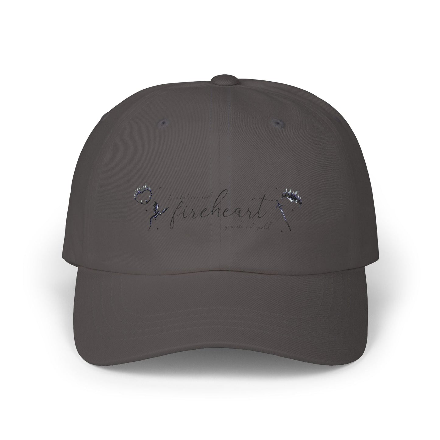 Classic Fireheart Dad Cap, Relaxed White Baseball Hat, Gift for Fathers Day, Casual Everyday Wear, Adjustable Dad Hat - Awfullynerdy.co