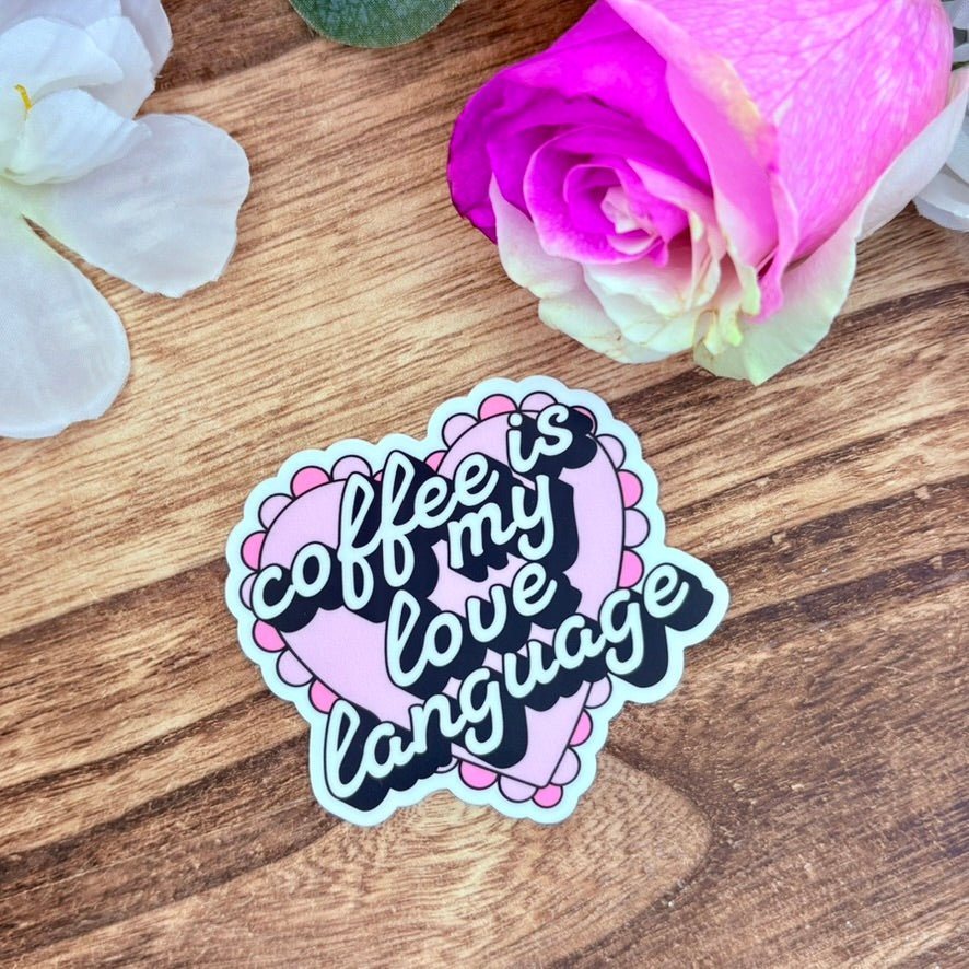 Coffee is My Love Language Matte Sticker - Awfullynerdy.co