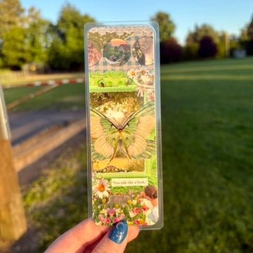 Cottagecore Collage Dual - Sided Cardstock Bookmark - Awfullynerdy.co