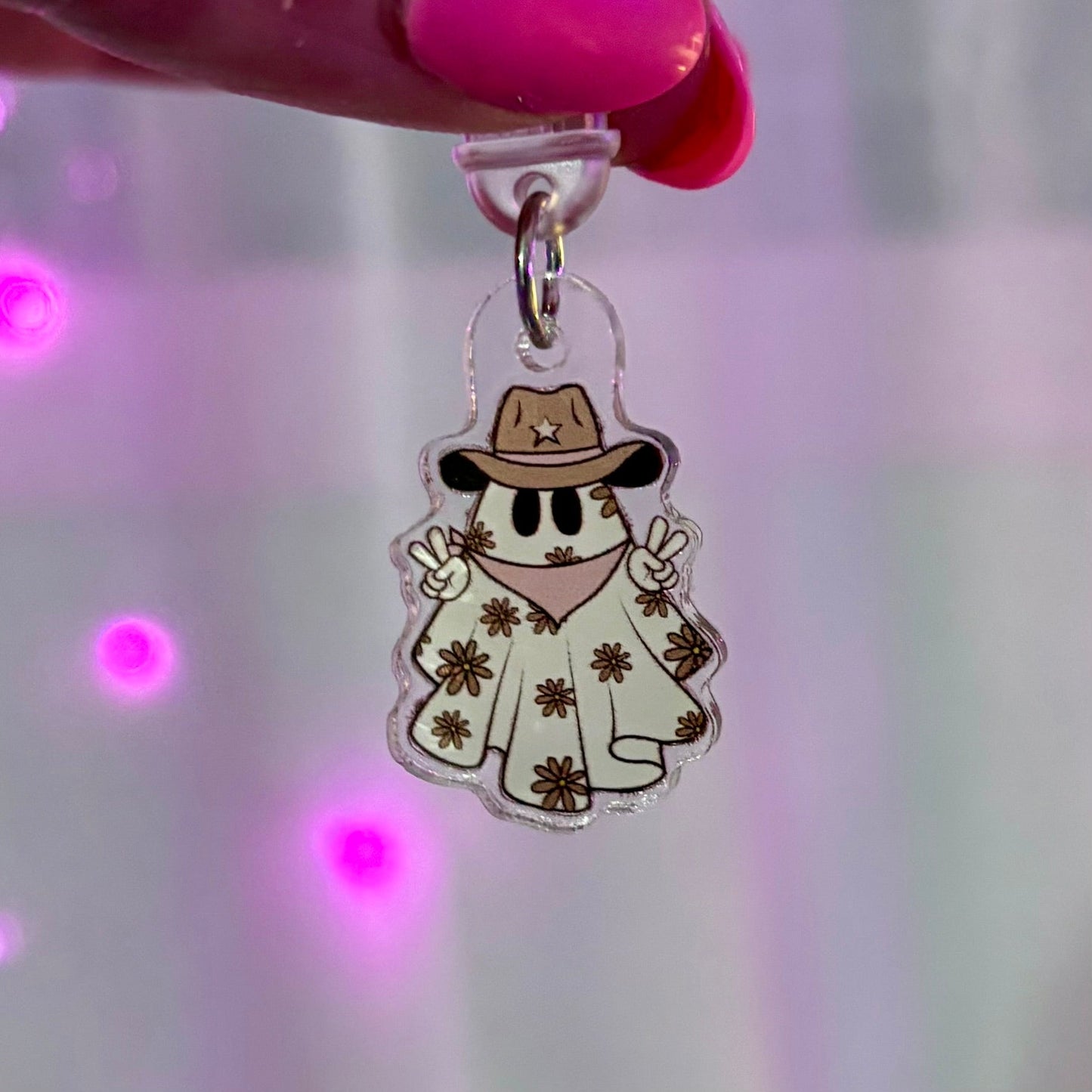 Cowboy Ghost USB - C Kindle Charm - Awfullynerdy.co