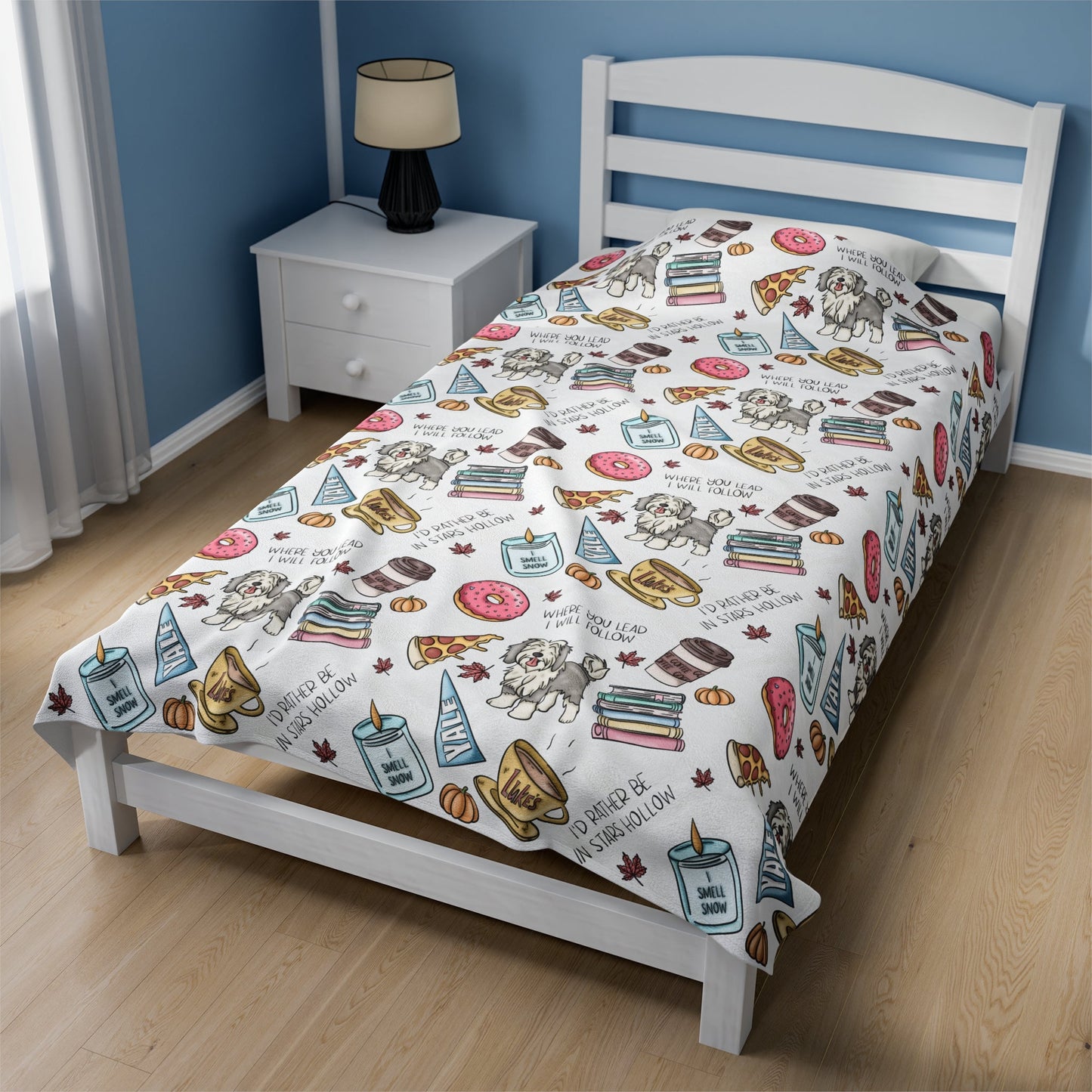 Cozy Velveteen Plush Blanket Gilmore Girls Inspired - Awfullynerdy.co
