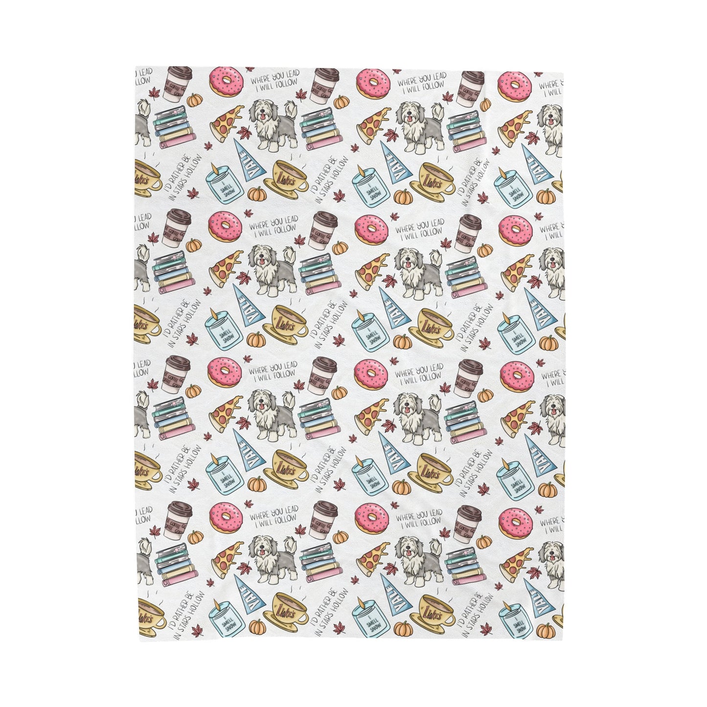 Cozy Velveteen Plush Blanket Gilmore Girls Inspired - Awfullynerdy.co