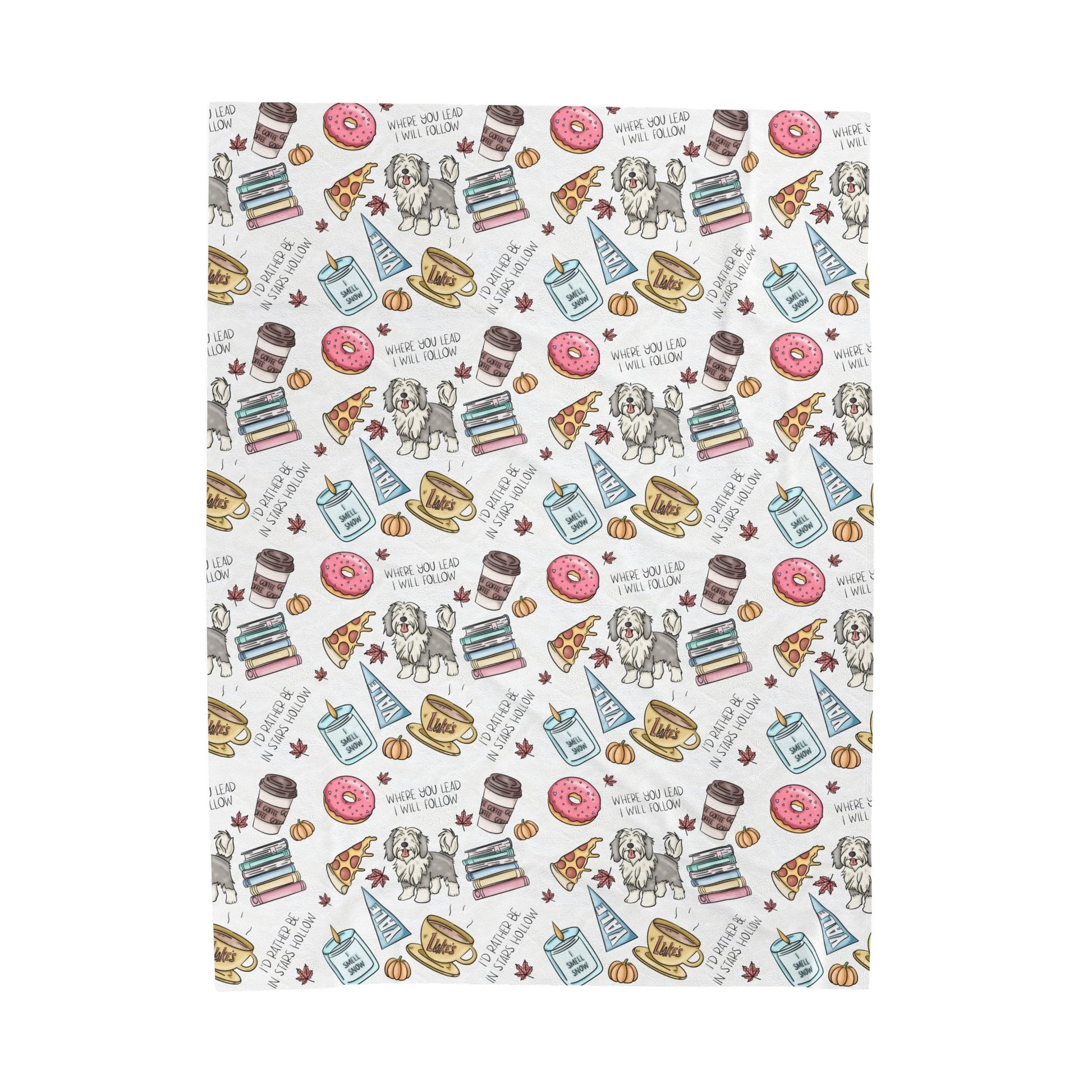 Cozy Velveteen Plush Blanket Gilmore Girls Inspired - Awfullynerdy.co
