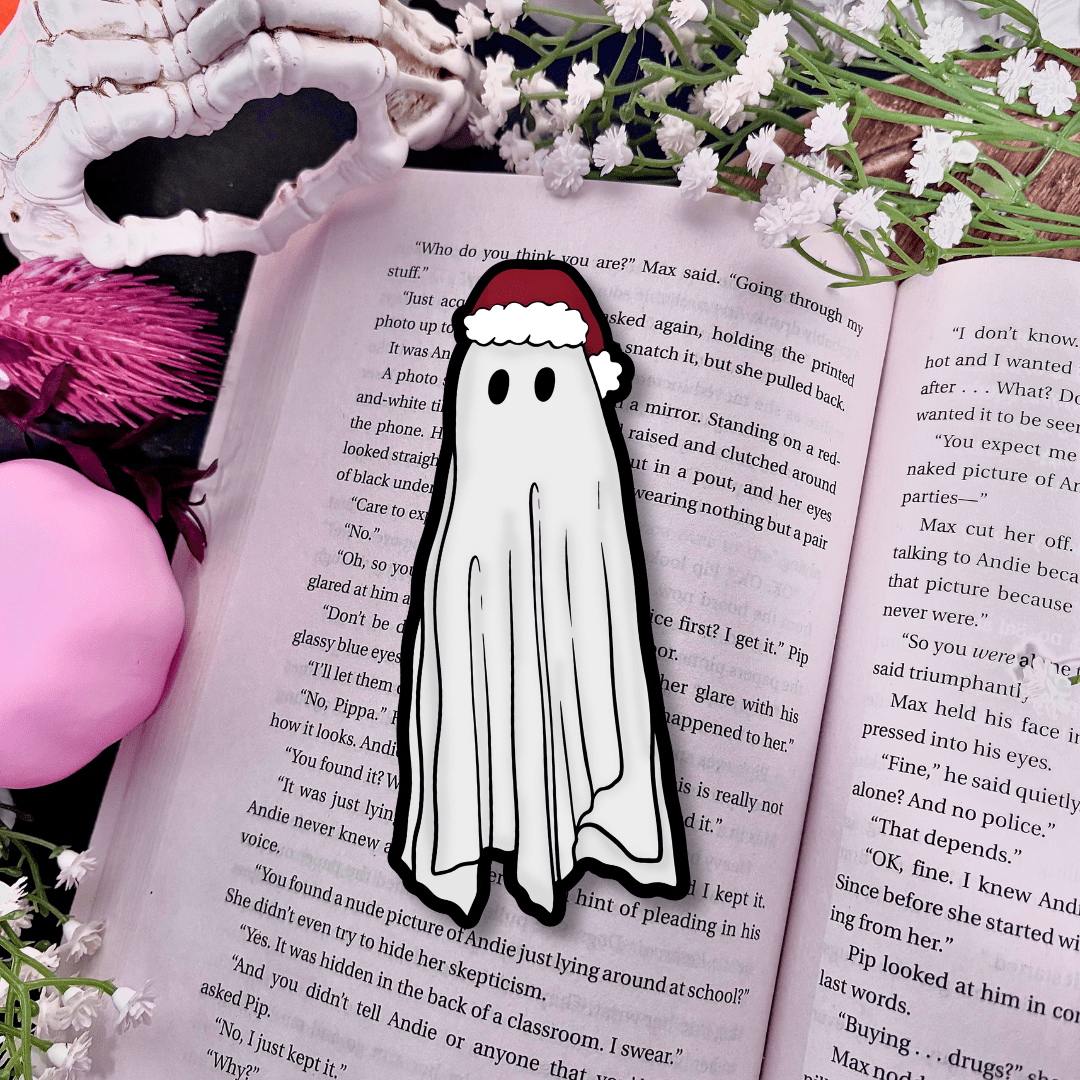 Creepmas Ghost Star Sparkle Bookmark - Awfullynerdy.co
