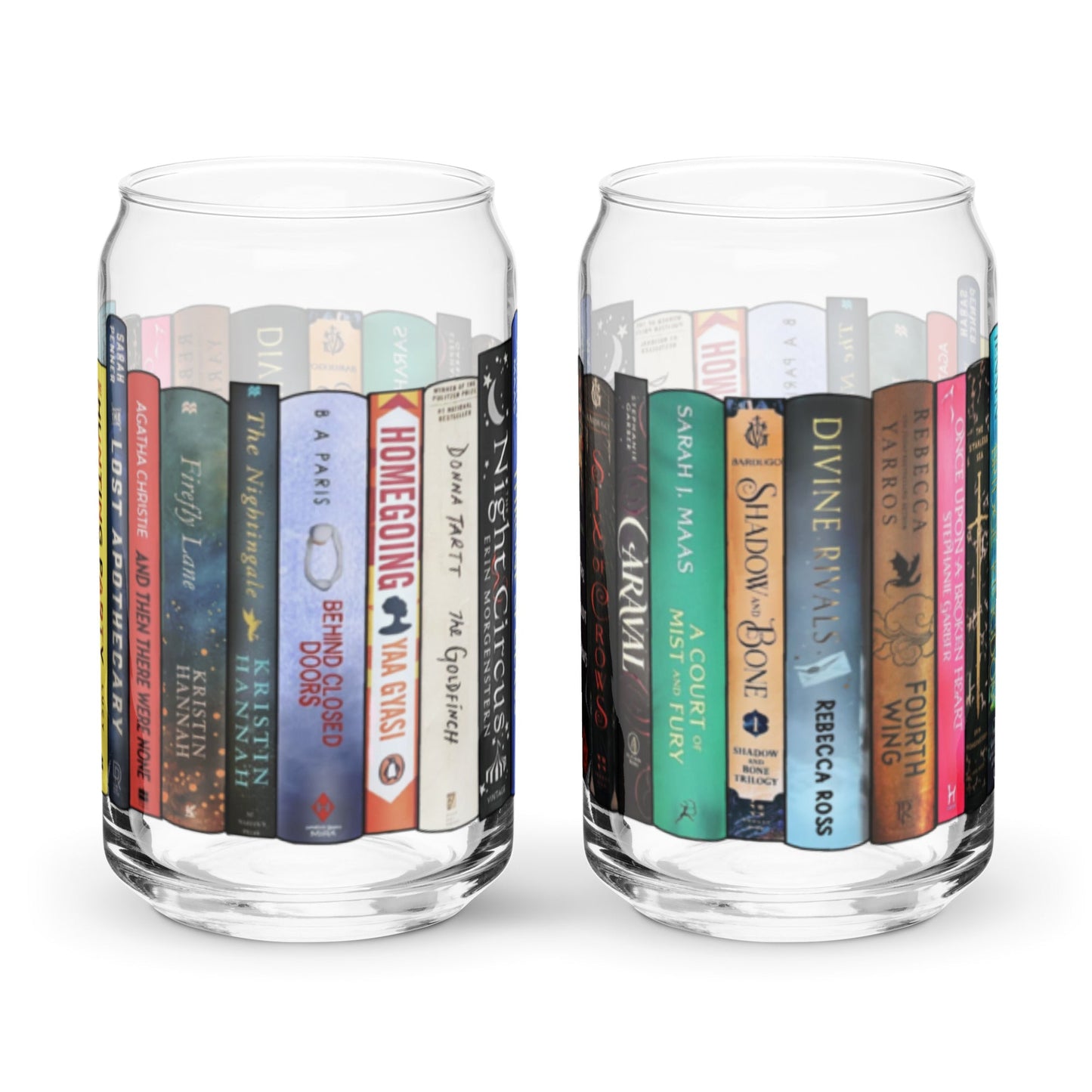 Custom 20 Book Spine Can-shaped glass - Awfullynerdy.co