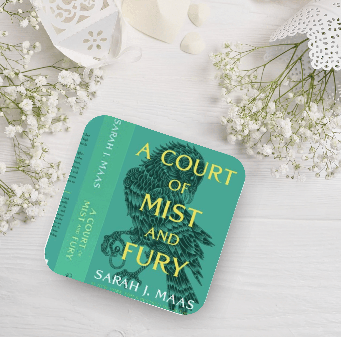 CUSTOM Book Cover Coaster - Awfullynerdy.co