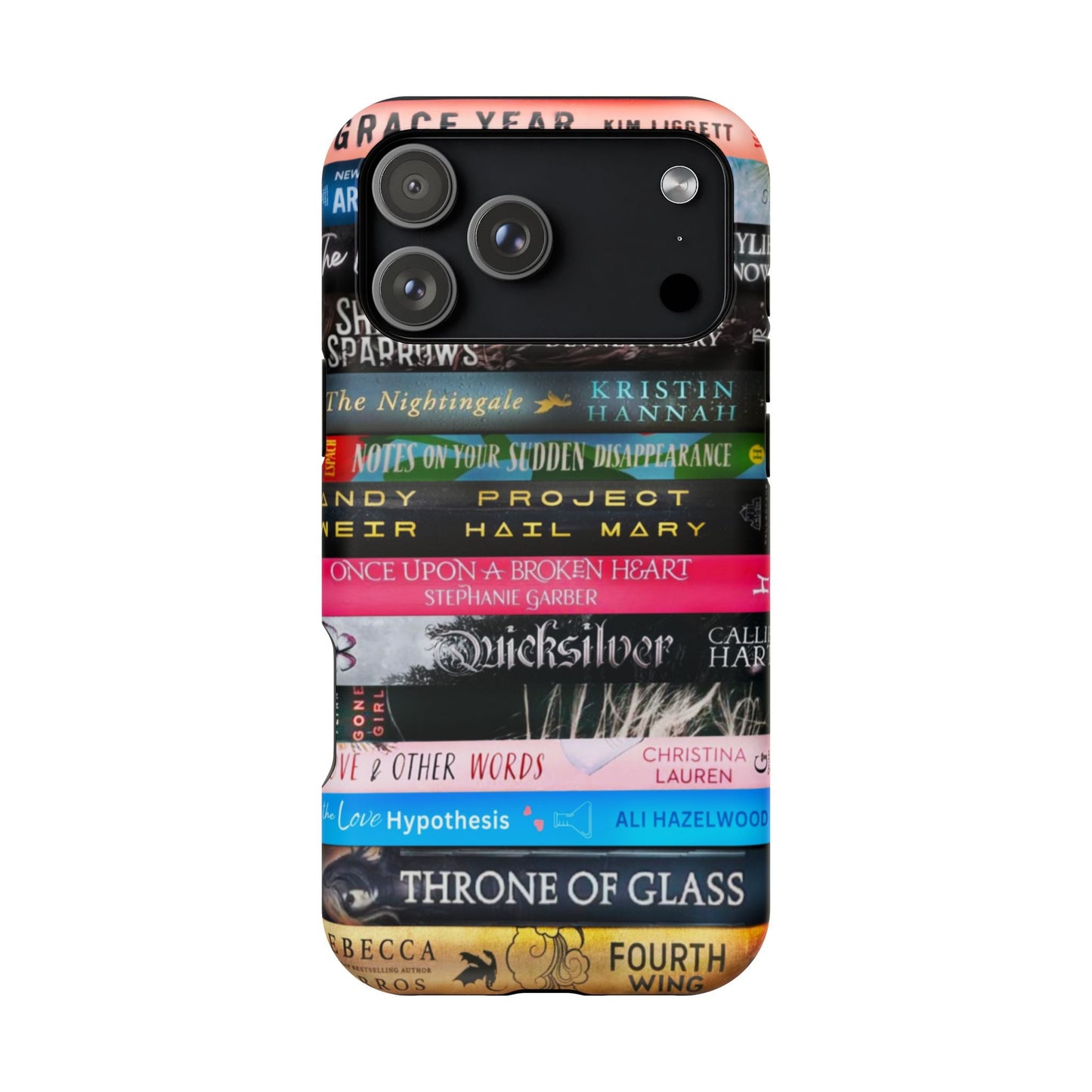 Custom MAGSAFE 14 Book Spine Phone Case | Personalized Book Titles | Book Lover Gift | Literary Aesthetic Phone Cover - Awfullynerdy.co