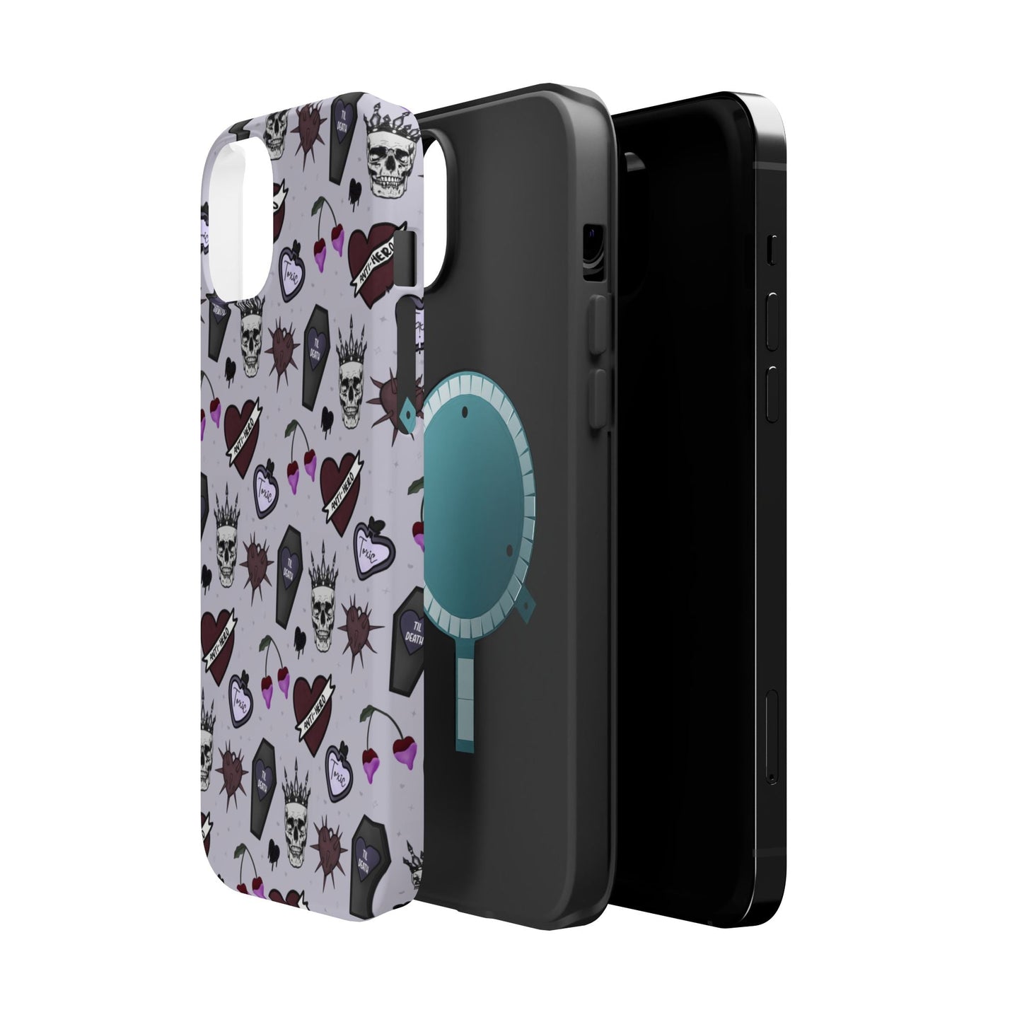 Dark Romance Edgy Skull Phone Cases | Magnetic Tough Cases for Teens & Adults - Awfullynerdy.co