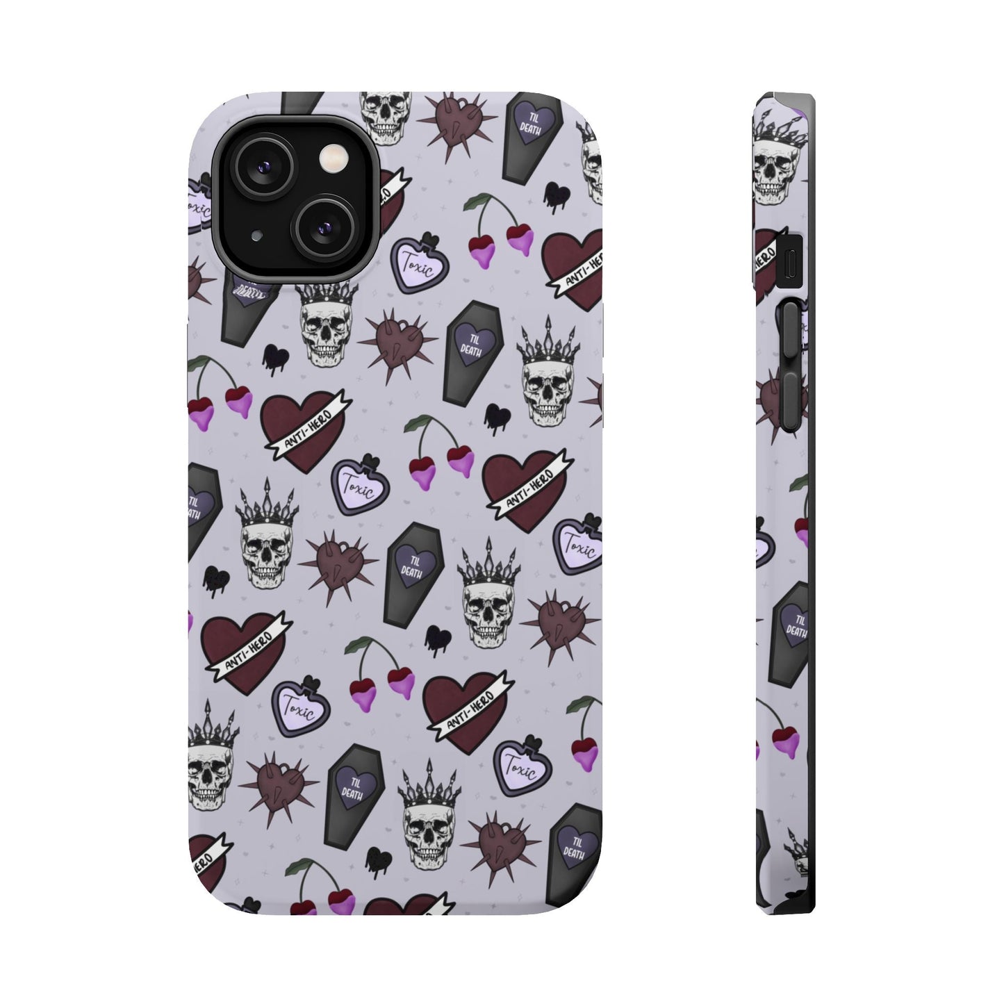 Dark Romance Edgy Skull Phone Cases | Magnetic Tough Cases for Teens & Adults - Awfullynerdy.co