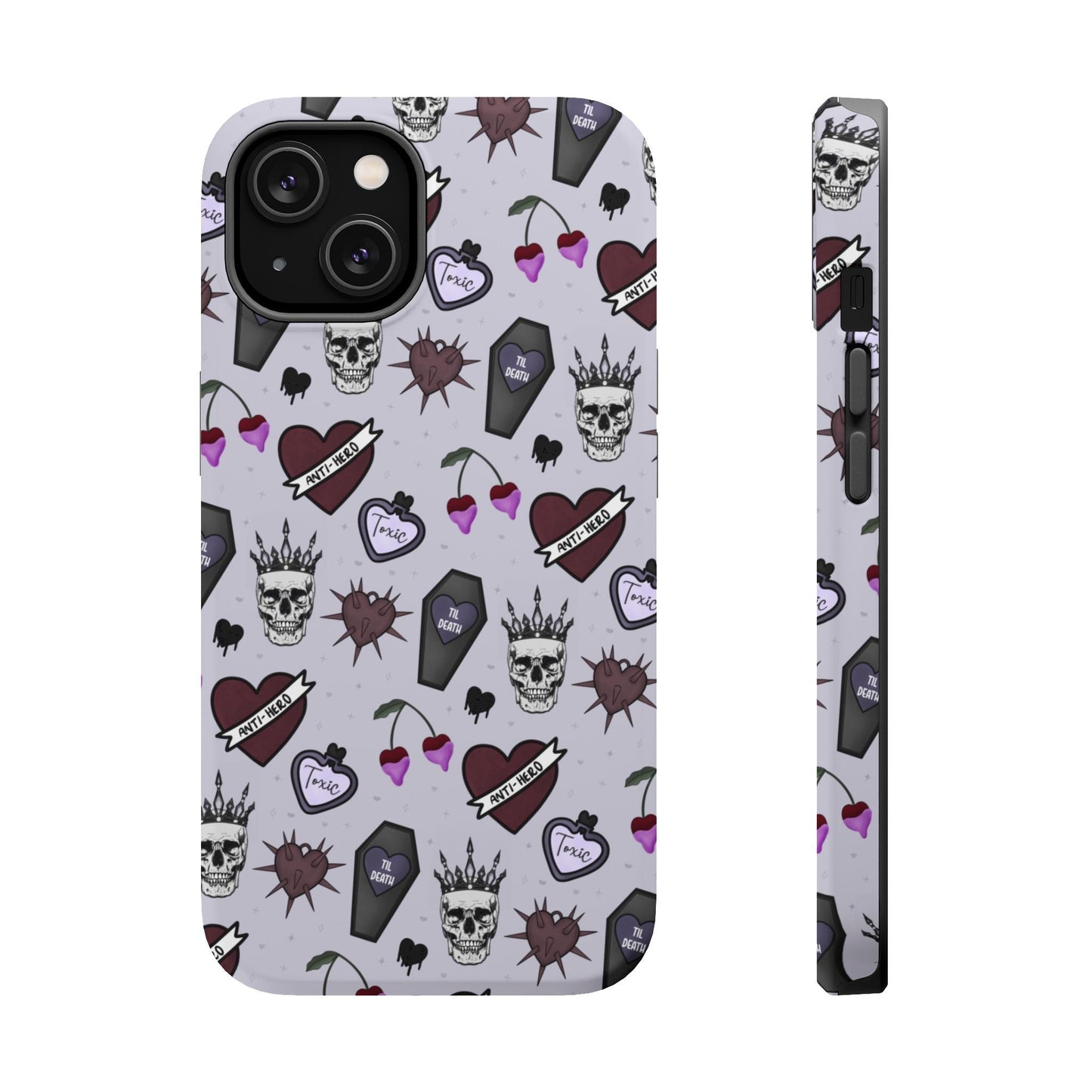 Dark Romance Edgy Skull Phone Cases | Magnetic Tough Cases for Teens & Adults - Awfullynerdy.co