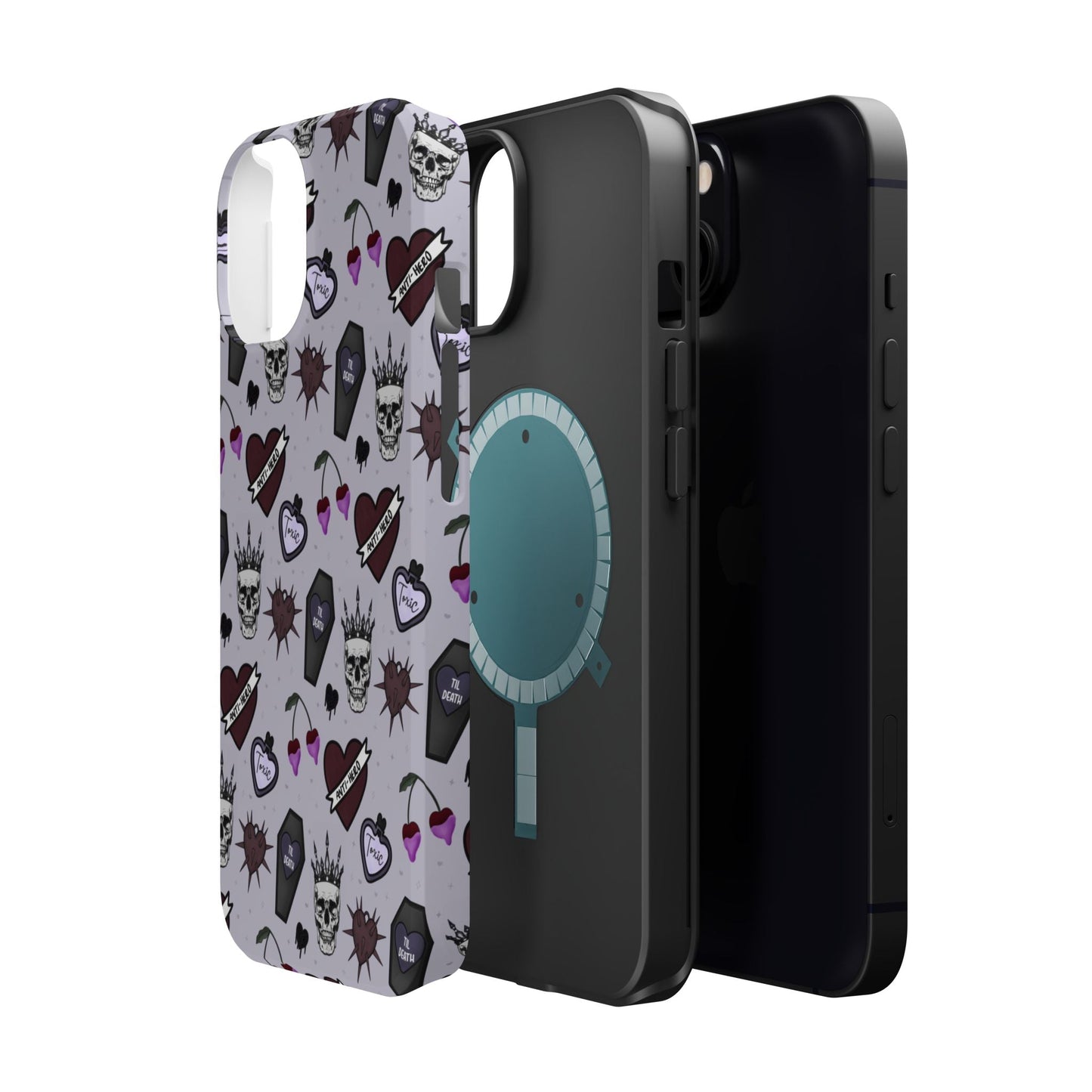 Dark Romance Edgy Skull Phone Cases | Magnetic Tough Cases for Teens & Adults - Awfullynerdy.co
