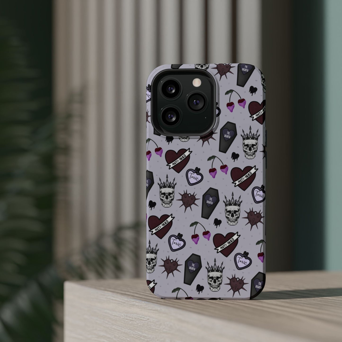 Dark Romance Edgy Skull Phone Cases | Magnetic Tough Cases for Teens & Adults - Awfullynerdy.co