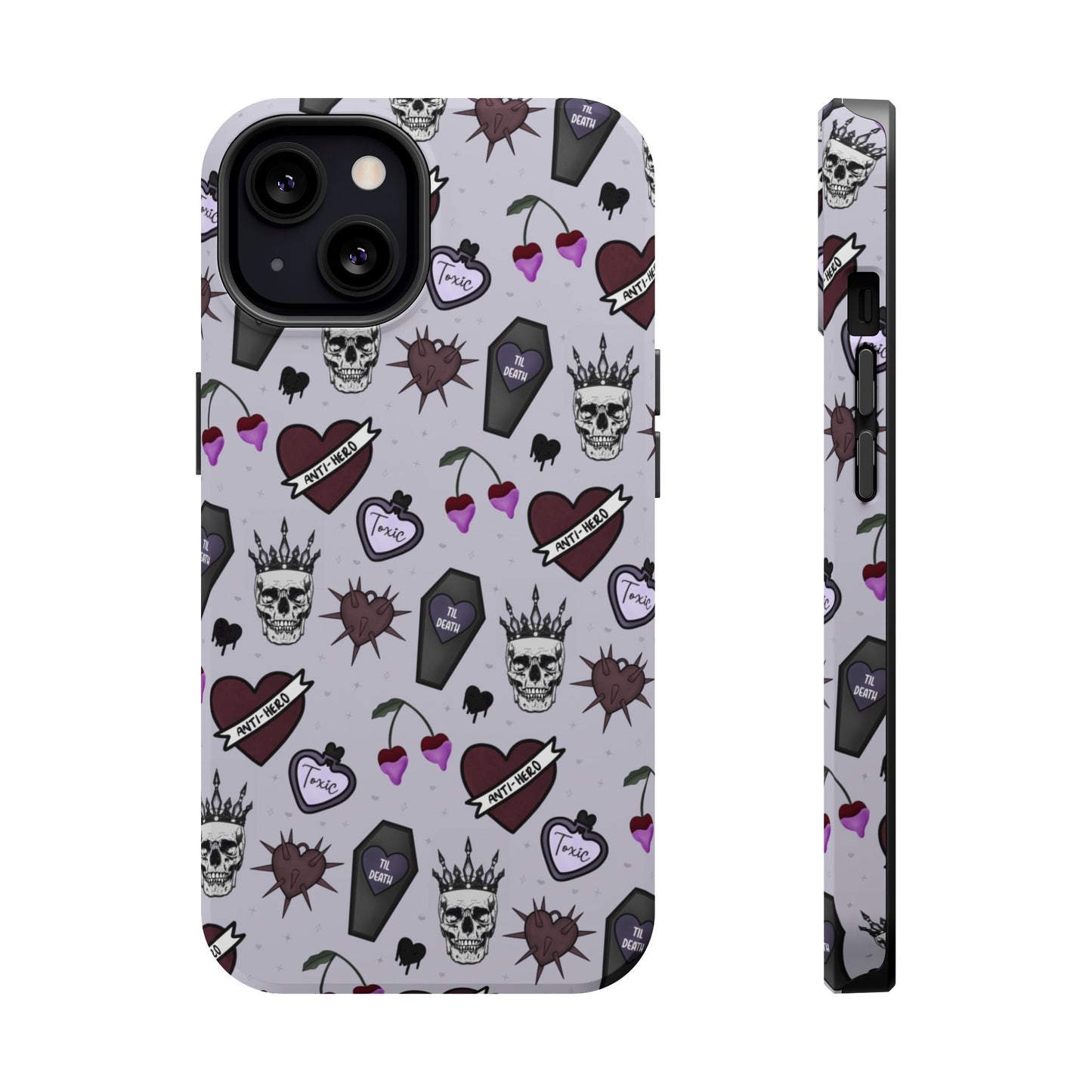 Dark Romance Edgy Skull Phone Cases | Magnetic Tough Cases for Teens & Adults - Awfullynerdy.co