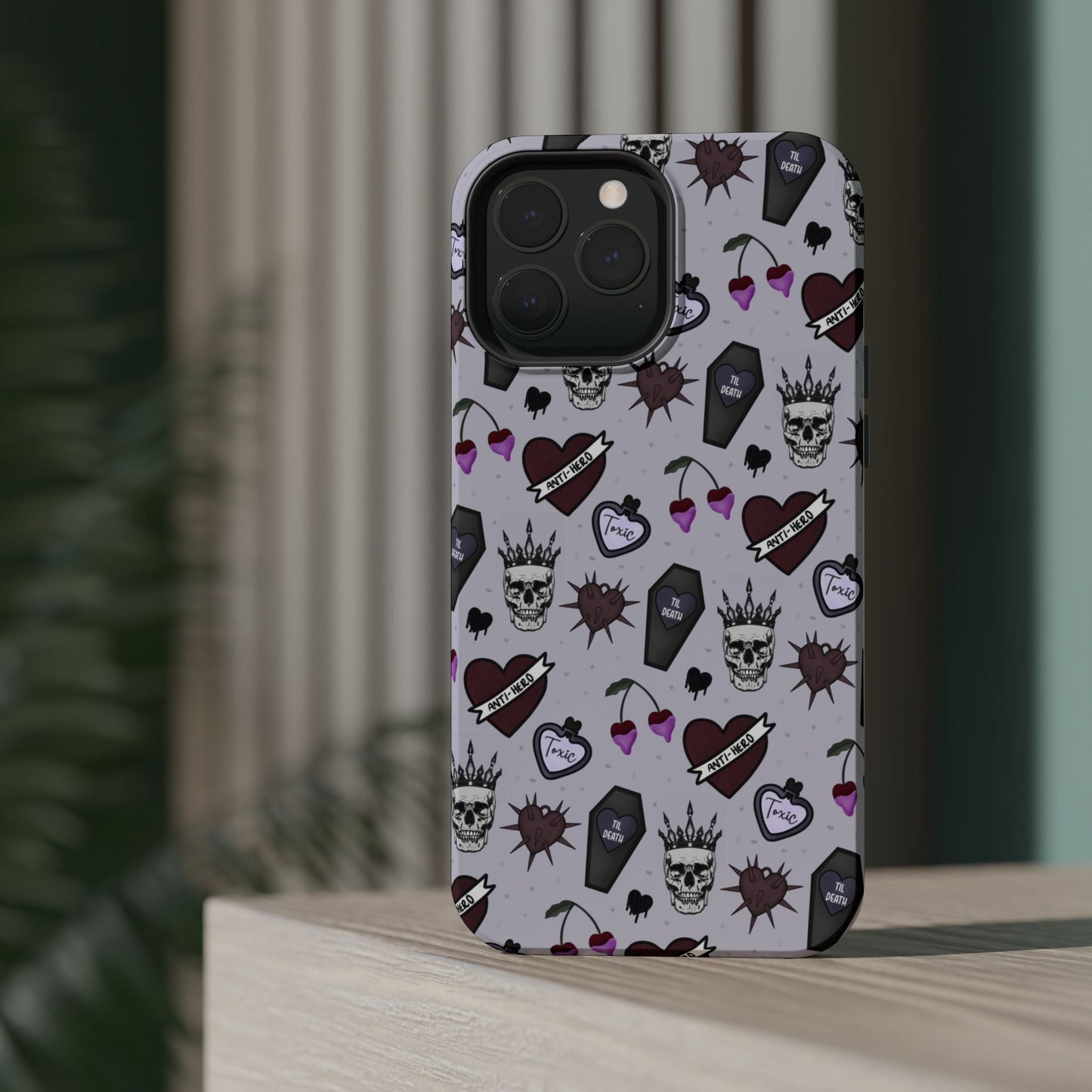 Dark Romance Edgy Skull Phone Cases | Magnetic Tough Cases for Teens & Adults - Awfullynerdy.co