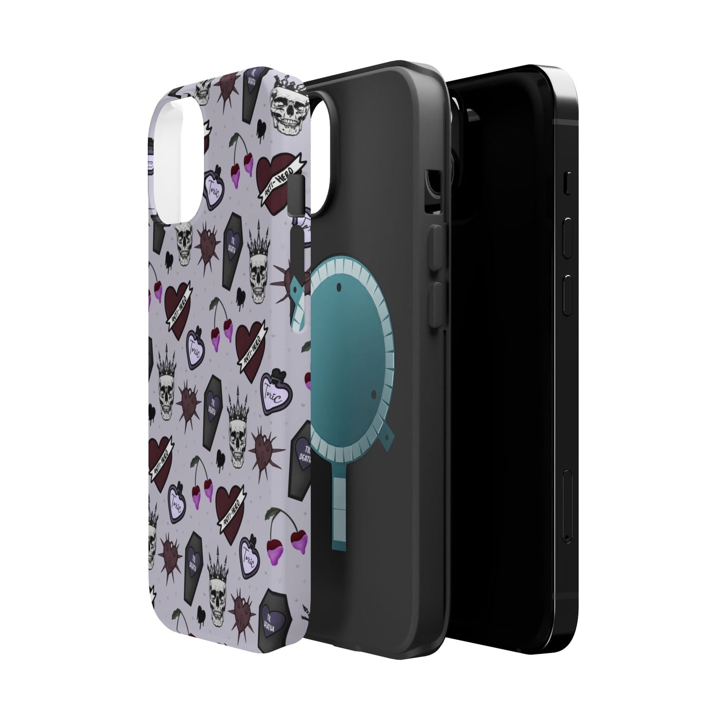 Dark Romance Edgy Skull Phone Cases | Magnetic Tough Cases for Teens & Adults - Awfullynerdy.co