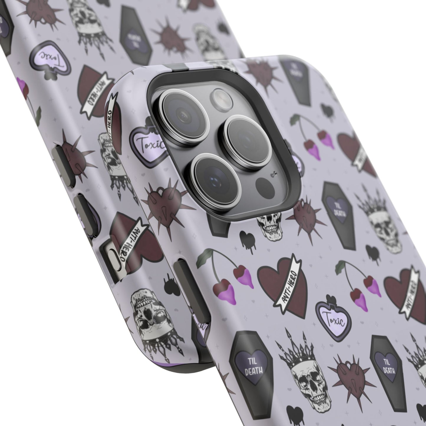 Dark Romance Edgy Skull Phone Cases | Magnetic Tough Cases for Teens & Adults - Awfullynerdy.co