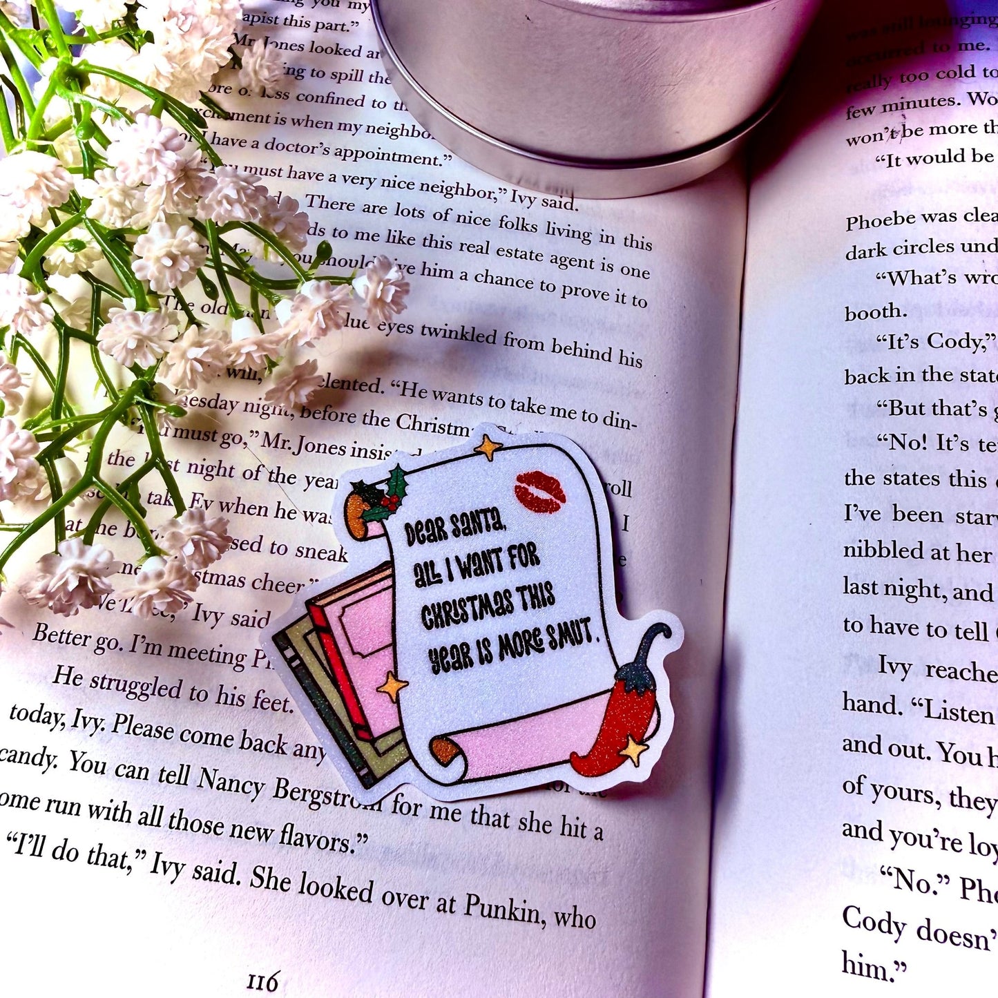 Dear Santa, All I Want For Christmas This Year Is More Smut Sticker - Awfullynerdy.co