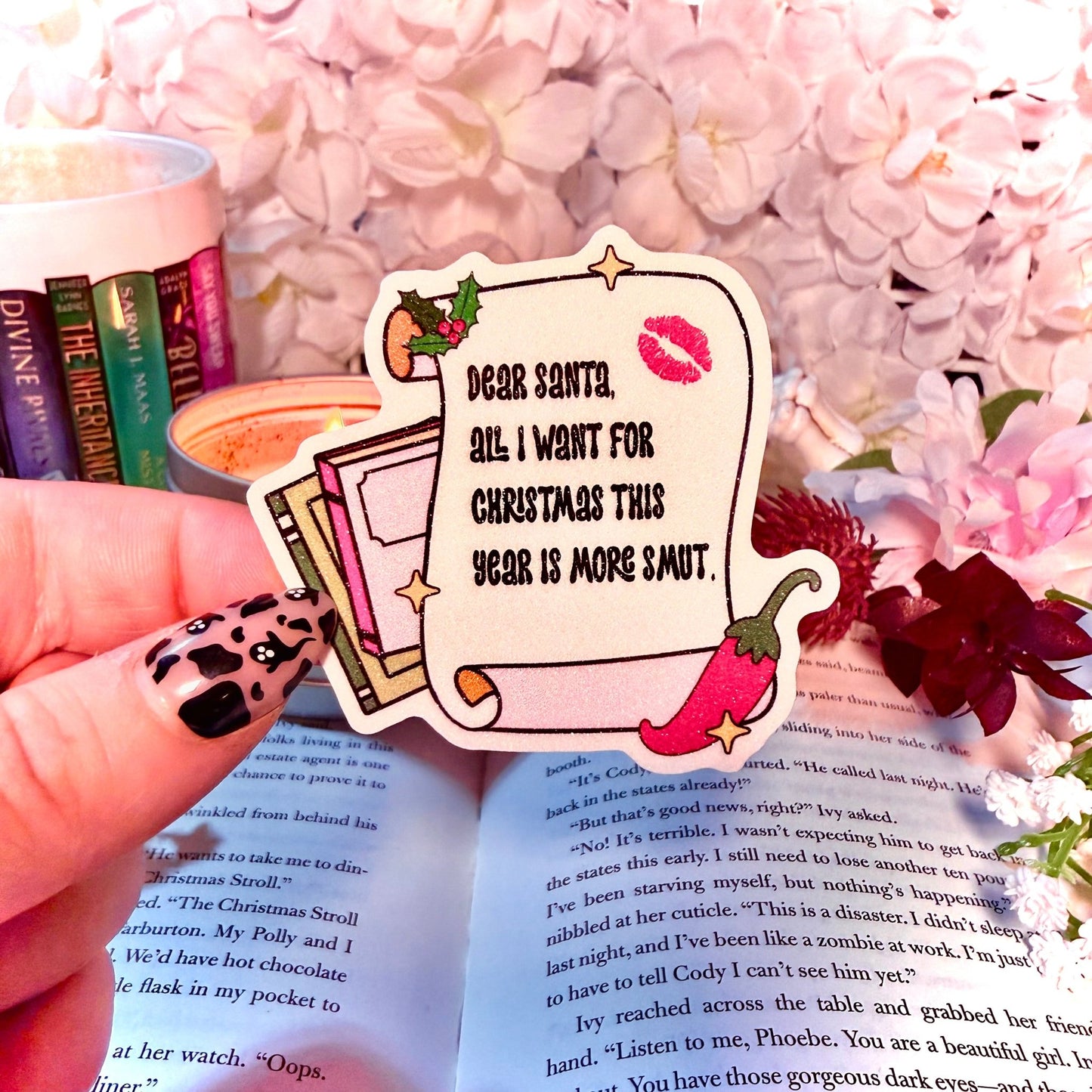 Dear Santa, All I Want For Christmas This Year Is More Smut Sticker - Awfullynerdy.co