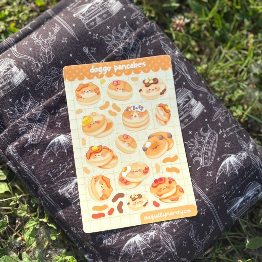 Doggo Pancakes Matte Sticker Sheet | Kawaii Aesthetic Stickers | Planner Stickers | Journal Stickers | Scrapbooking | Stationery Gift (Copy) (Copy) - Awfullynerdy.co