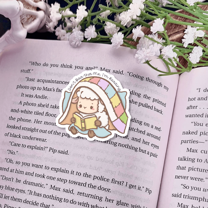 Don't Baa - ther Me, I'm Reading Laminated Sticker - Awfullynerdy.co