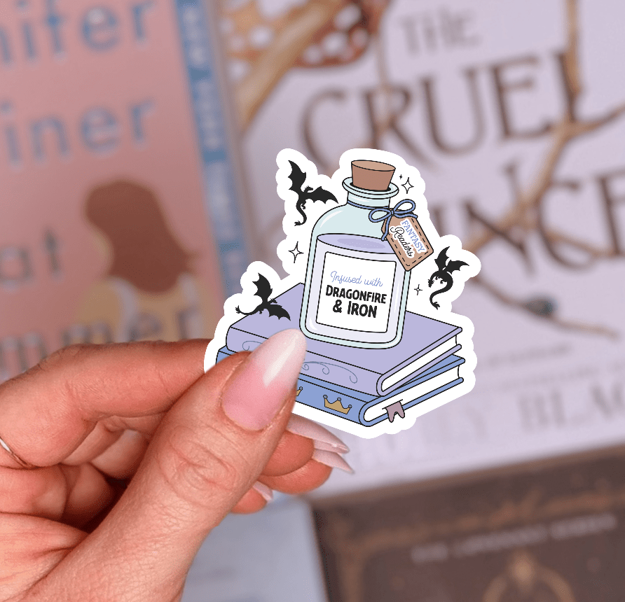 Dragonfire & Iron Potion Sticker - Awfullynerdy.co