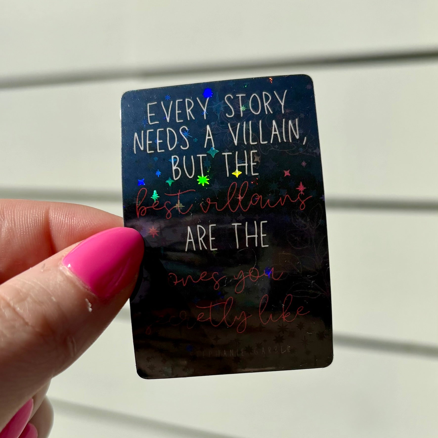 Every Story Needs a Villain Sticker - Awfullynerdy.co