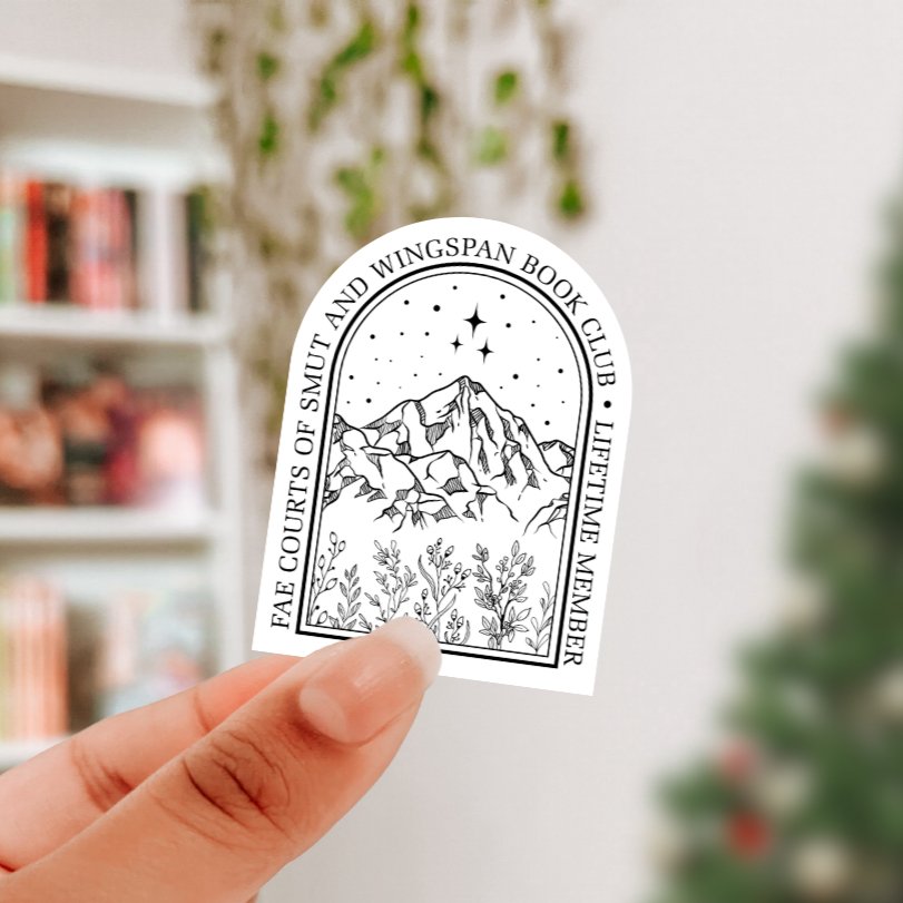 Fae Courts of Smut and Wingspan Book Club Sticker - Awfullynerdy.co