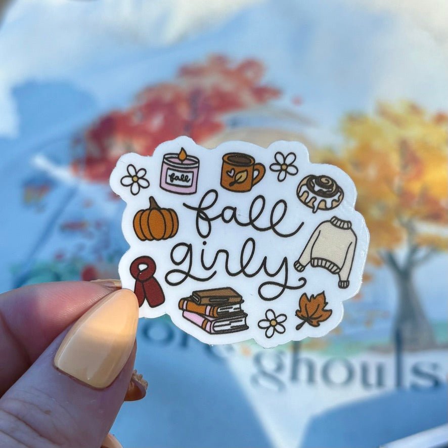 Fall Girly Sticker - Awfullynerdy.co