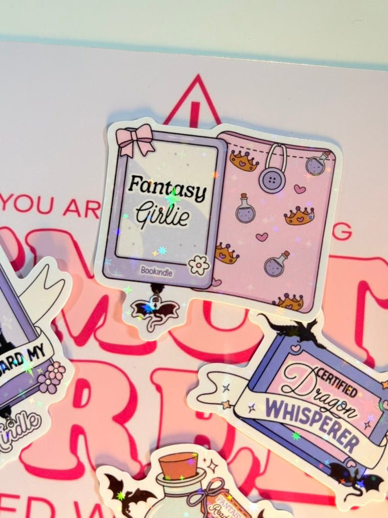 Fantasy Girlie Kindle Sticker - Awfullynerdy.co