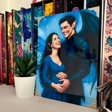 Feyre and Rhysand Starlight Metal Art – 6x8" Sublimated Photo Art - Awfullynerdy.co