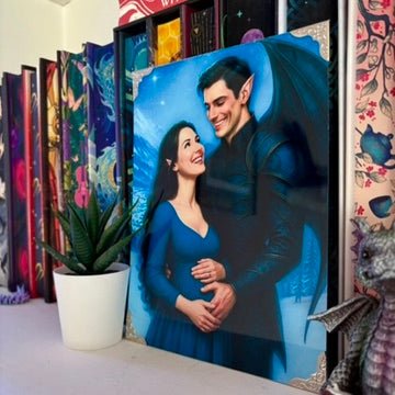Feyre and Rhysand Starlight Metal Art – 6x8" Sublimated Photo Art - Awfullynerdy.co