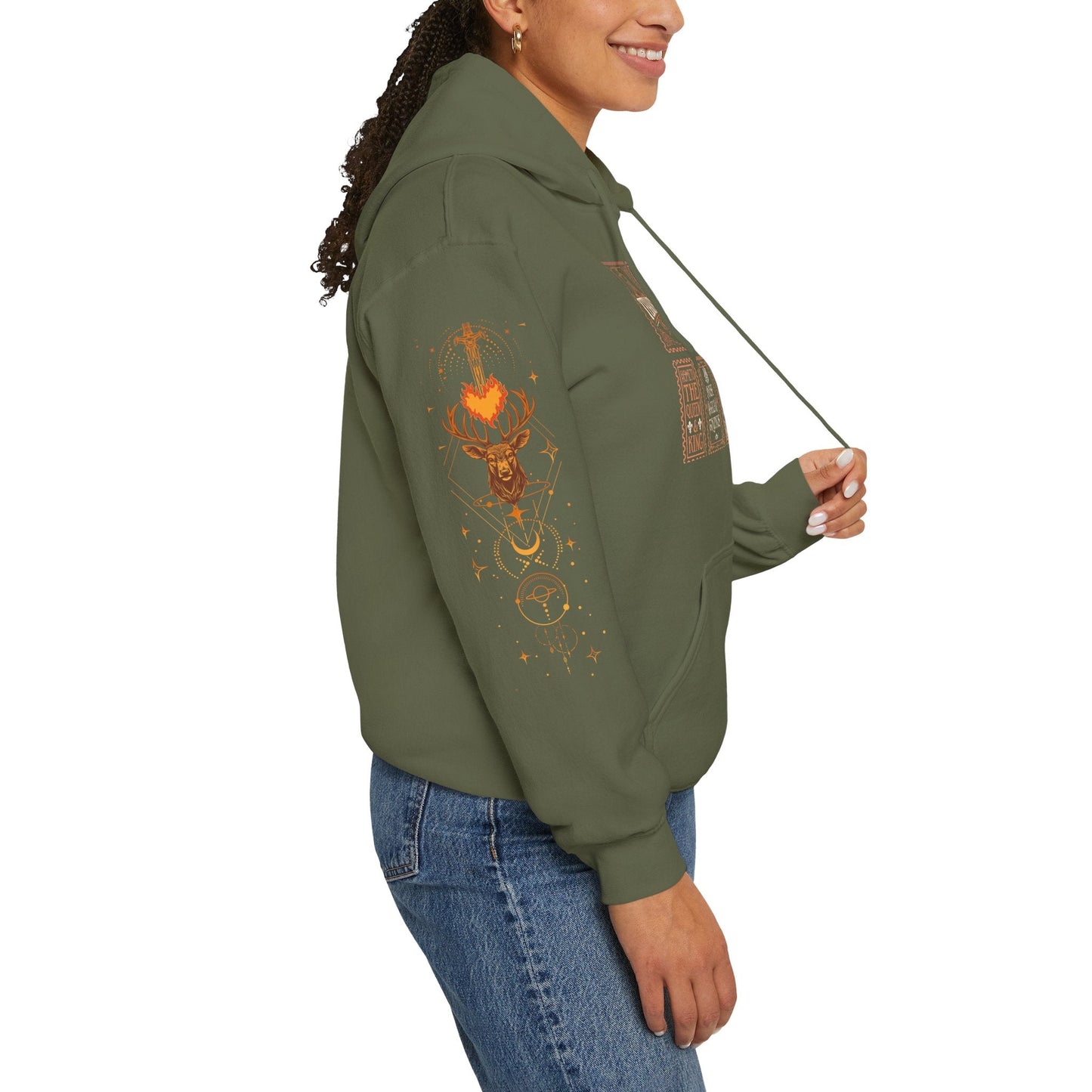 Fireheart Unisex Heavy Blend Hoodie, Cozy Gift for Book lovers - Awfullynerdy.co