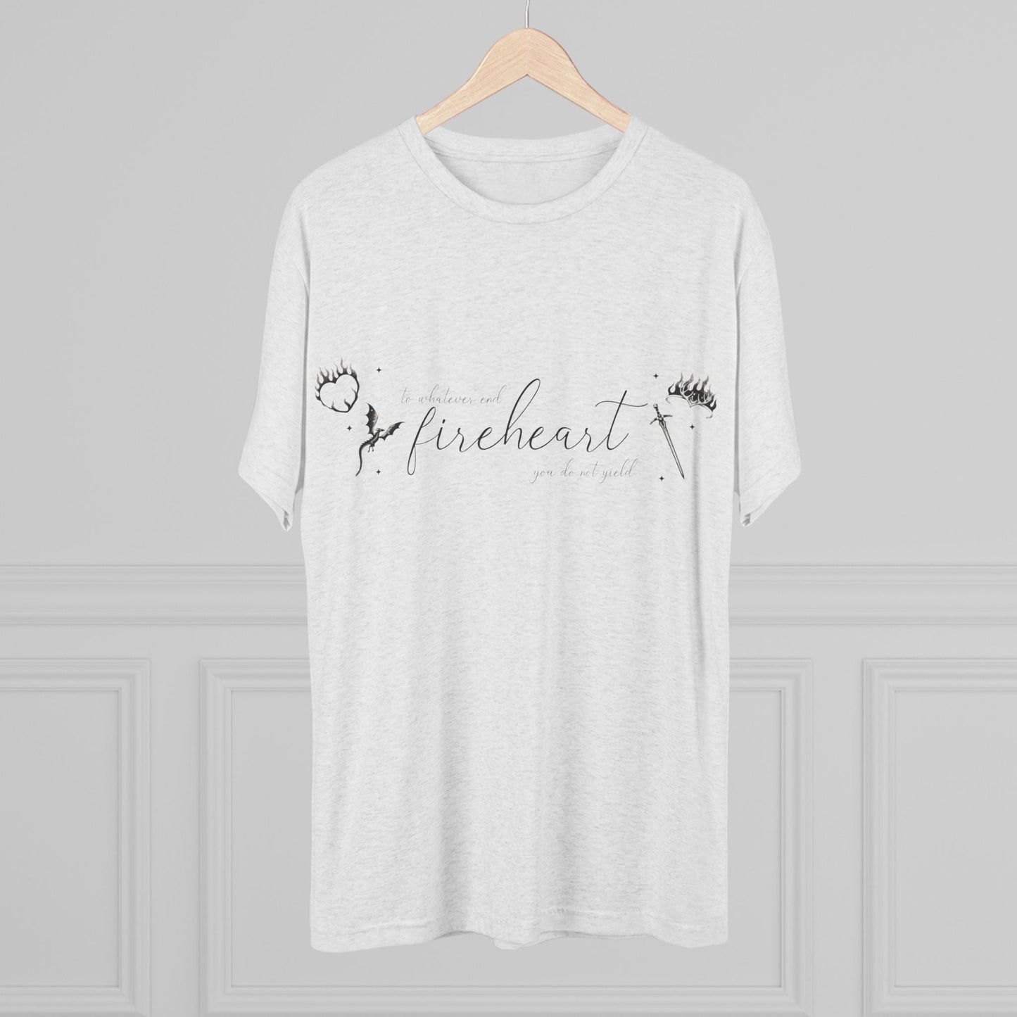 Fireheart Unisex Tri - Blend Crew Tee - Awfullynerdy.co