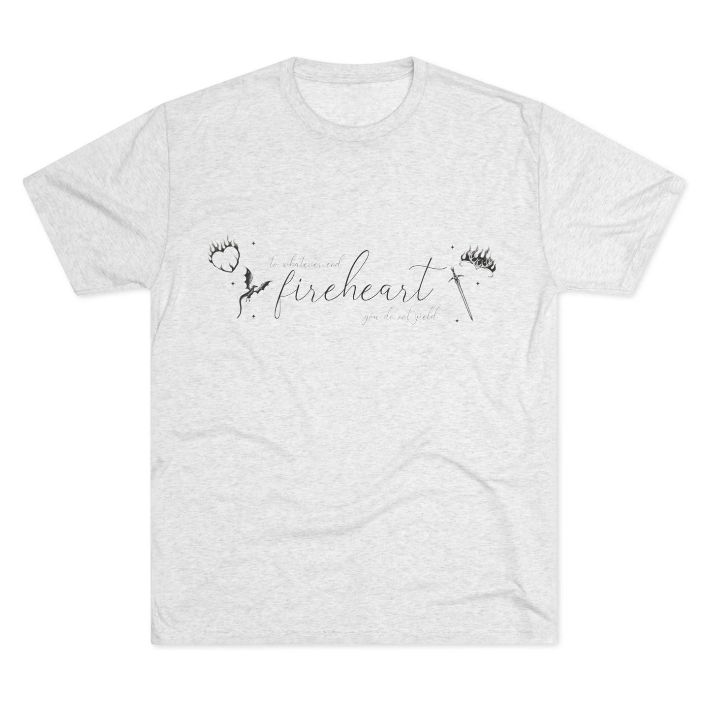 Fireheart Unisex Tri - Blend Crew Tee - Awfullynerdy.co
