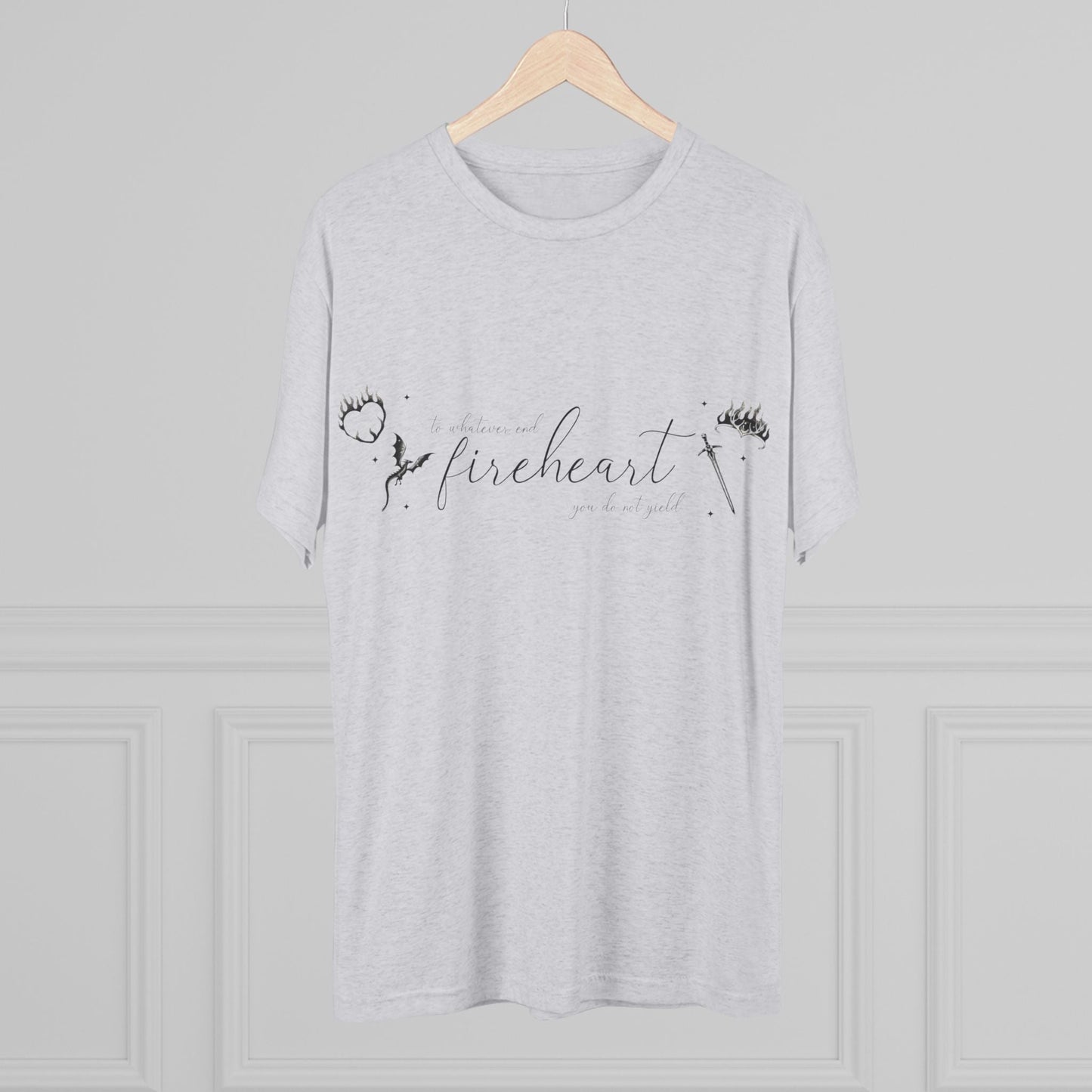 Fireheart Unisex Tri - Blend Crew Tee - Awfullynerdy.co