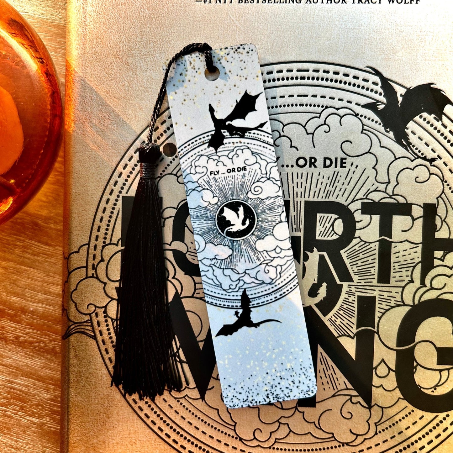 Fly or Die Metal Bookmark - Awfullynerdy.co