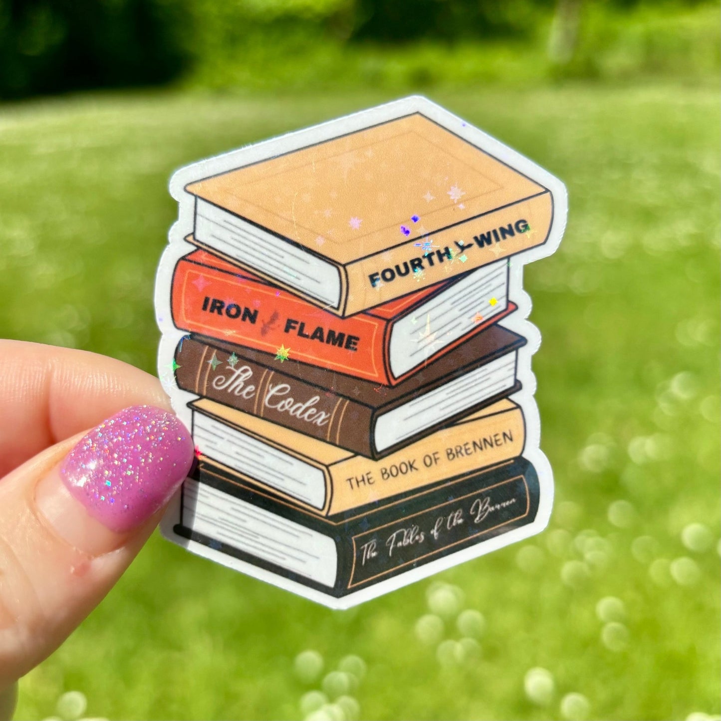 Fourth Wing Inspired Books Sticker - Awfullynerdy.co
