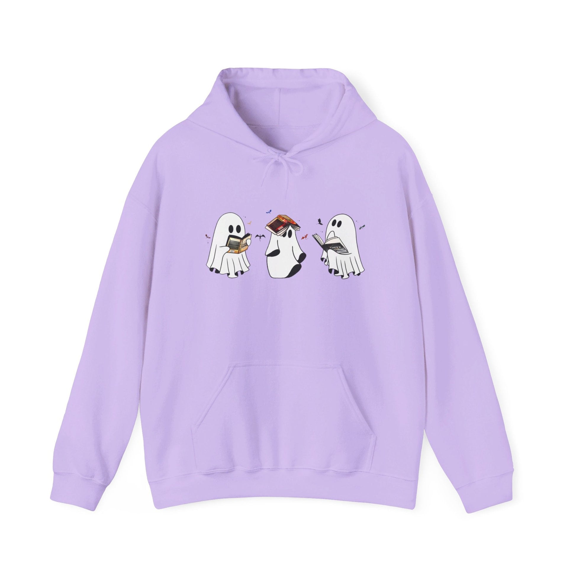Fourth Wing Reading Ghosts Heavy Blend™ Hooded Sweatshirt - Awfullynerdy.co