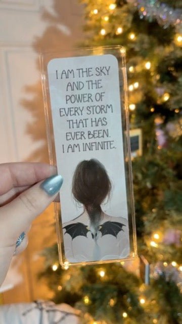 Fourth Wing Romantasy Inspired Cardstock Bookmark Dual Sided - Awfullynerdy.co