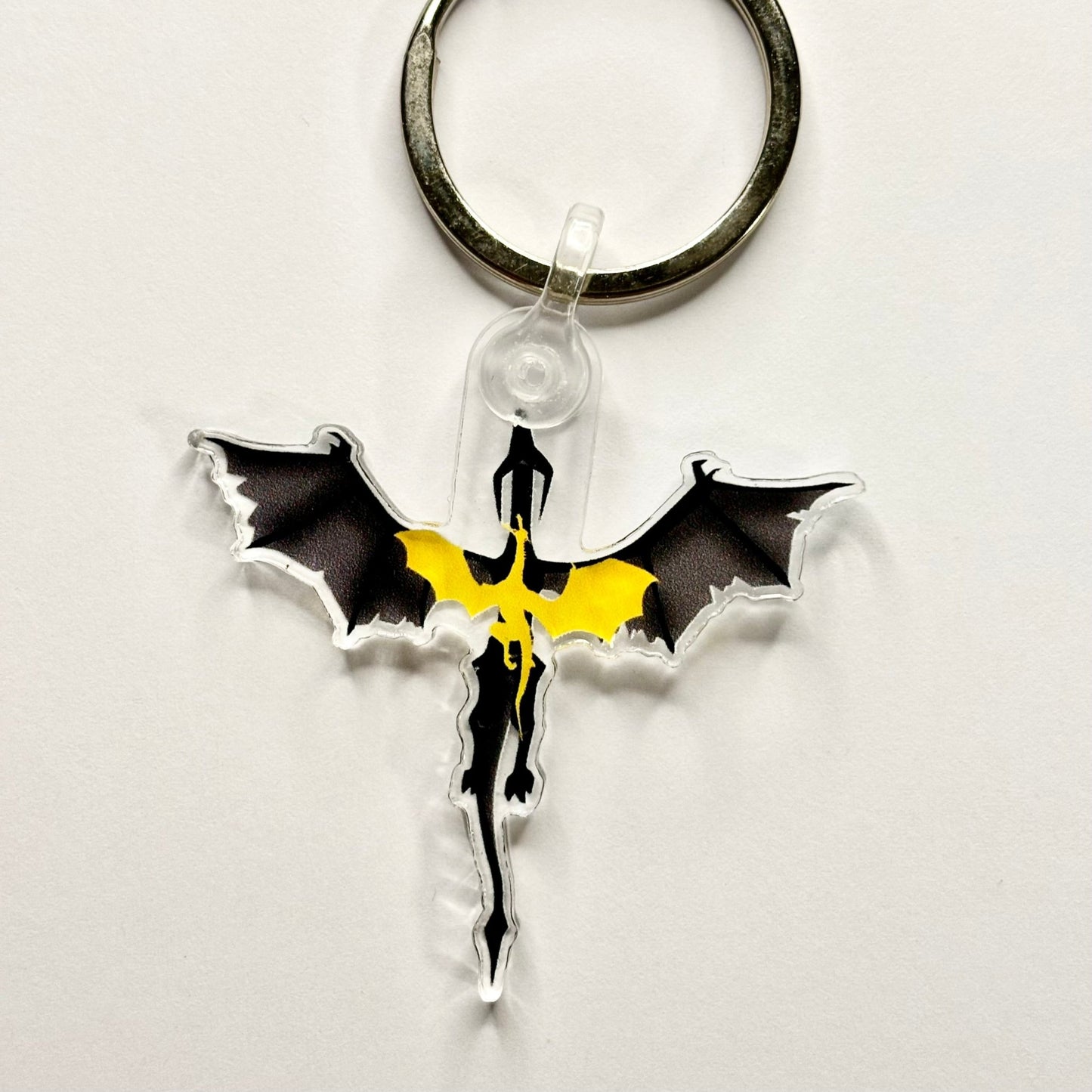 Fourth Wing Tarin and Young Andarna Keychain - Awfullynerdy.co