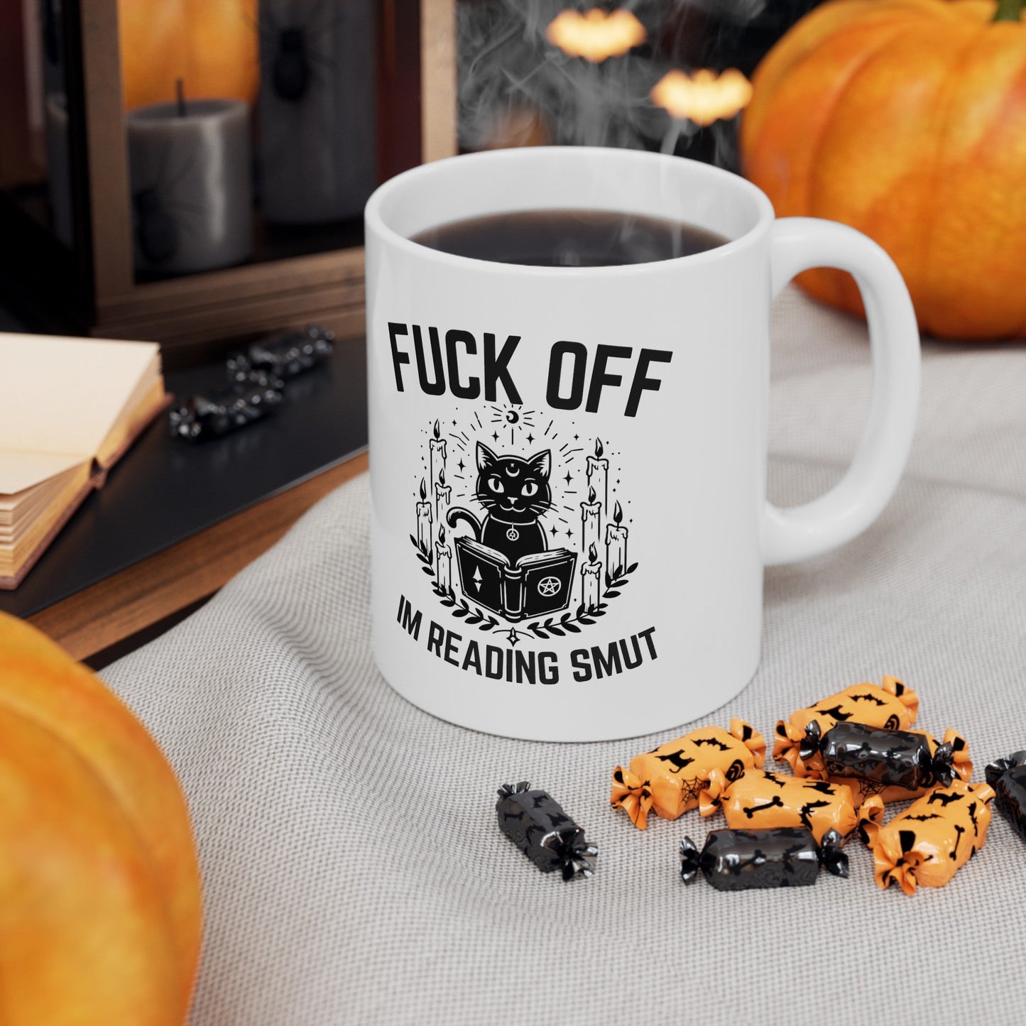 Fuck Off I'm Reading Smut Ceramic Mug, (11oz, 15oz) - Awfullynerdy.co