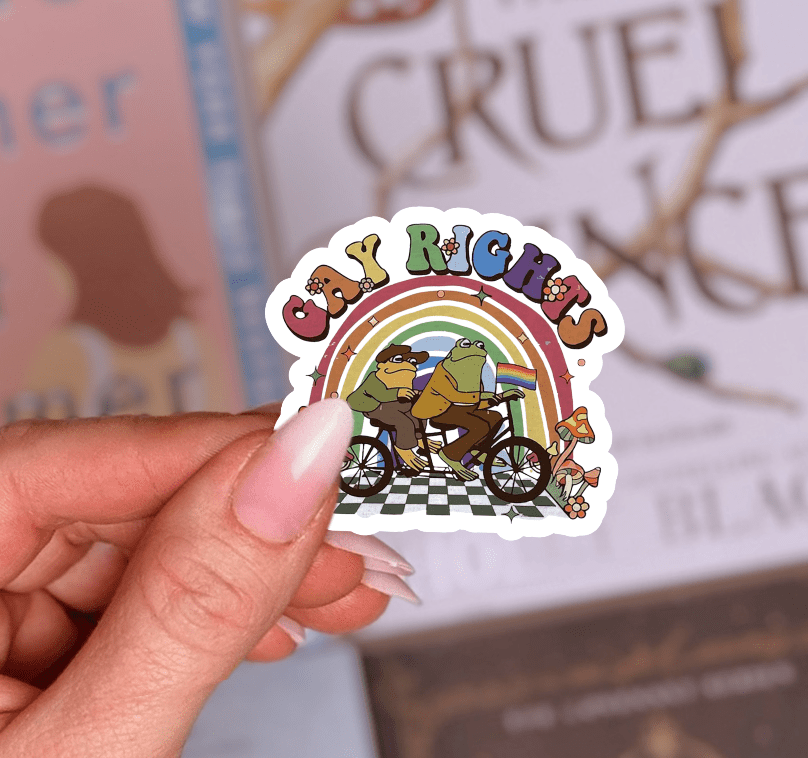 Gay Rights Frog and Toad Sticker - Awfullynerdy.co