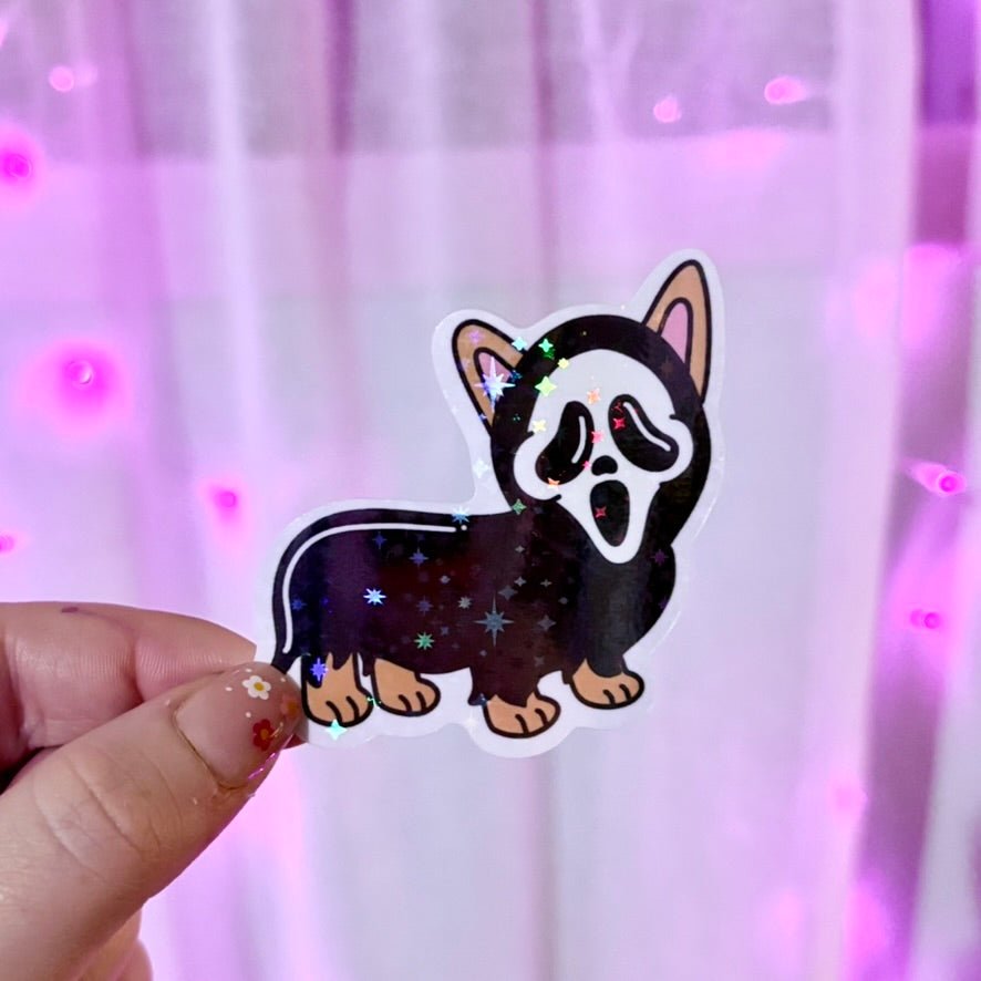 Ghost Costume Dog Sticker - Awfullynerdy.co