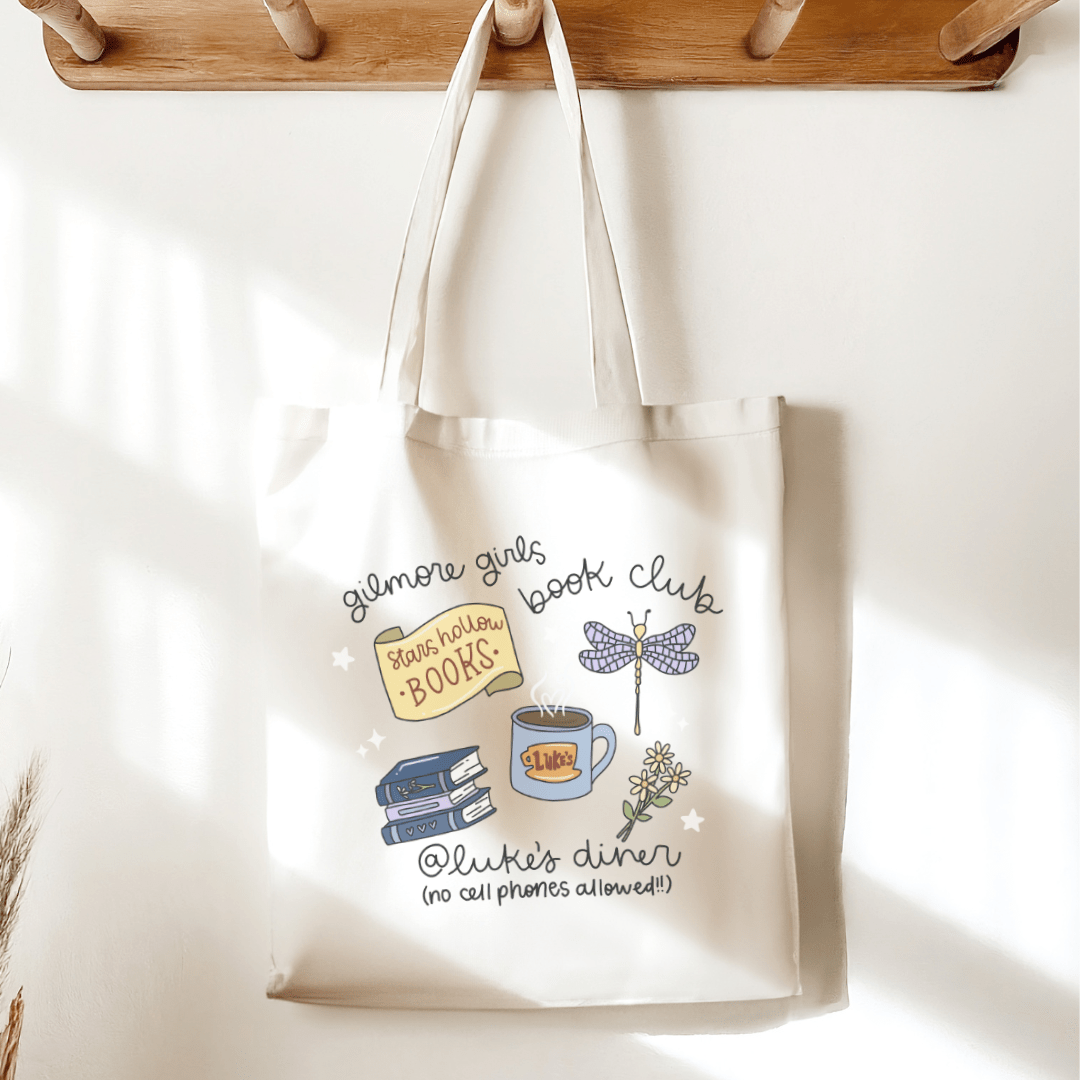 Gilmore Girls Book Club Sublimated Canvas Tote Bag - Awfullynerdy.co