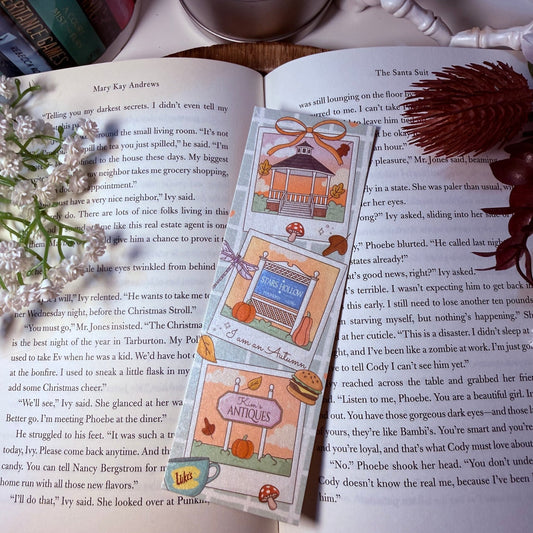 Gilmore Girls Fall Photos Bookmark - Pearl Matte Finish - Dual Sided - Awfullynerdy.co