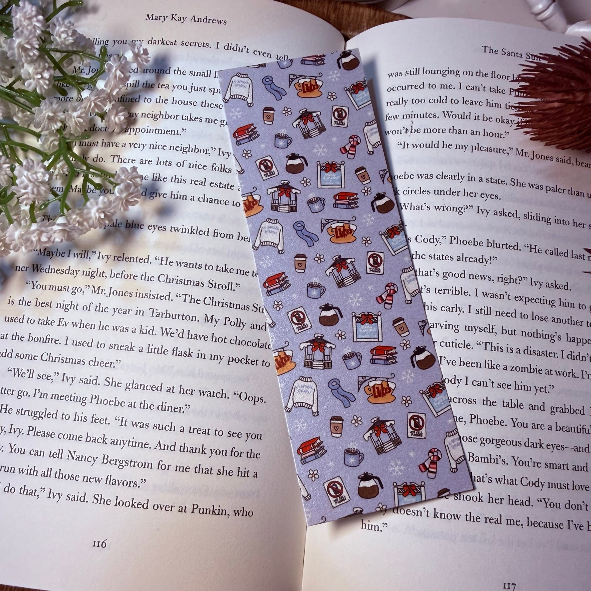 Gilmore Girls I Smell Snow Bookmark - Pearl Matte Finish - Dual Sided - Awfullynerdy.co