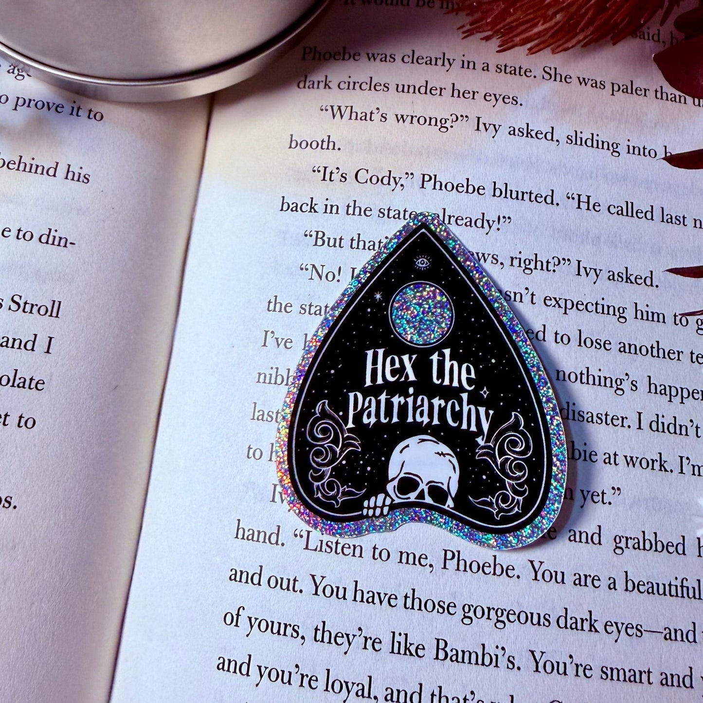 Hex the Patriarchy Crushed Glitter Sticker - Awfullynerdy.co
