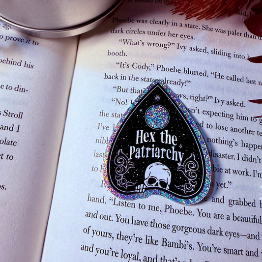 Hex the Patriarchy Crushed Glitter Sticker - Awfullynerdy.co