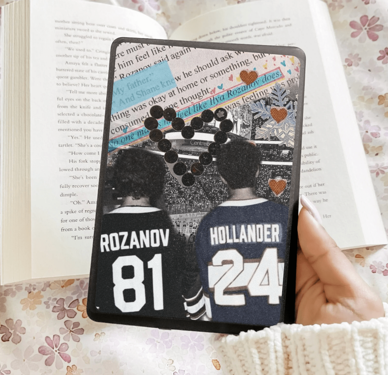 Hockey Romance HR Inspired Kindle Insert - Three Sizes - Optional Lamination - Awfullynerdy.co